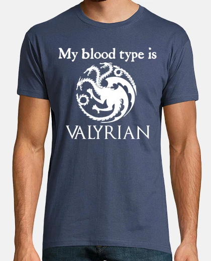 Playera white valyrian blood