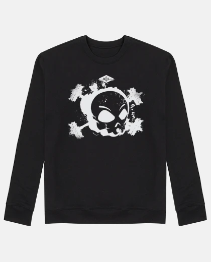 Hoodie white wod skull