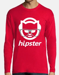 white hipster long sleeve man