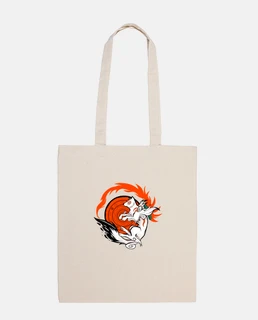 White Wolf Goddess Tote bag