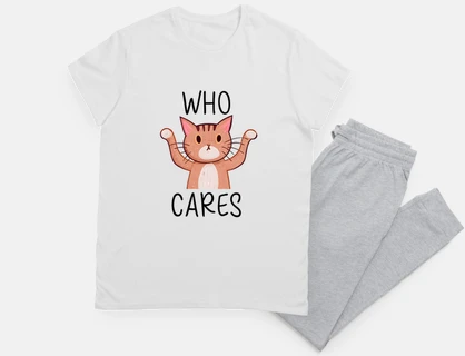 Who cares Funny Cat Meme