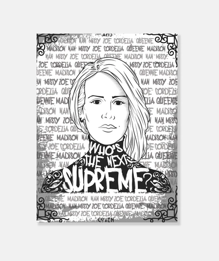 Lienzo whos el siguiente cartel supremo