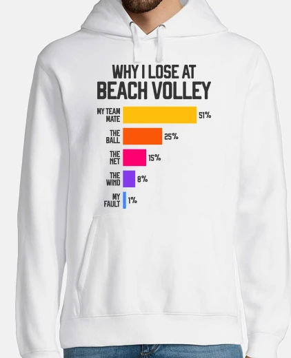 Sudadera why i lose at beach volley volley ball
