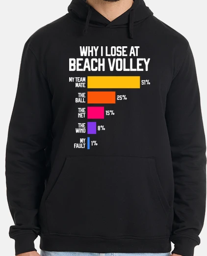 Sudadera why i lose at beach volley volley ball