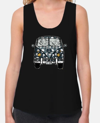 T-shirt why the skull vintage surf