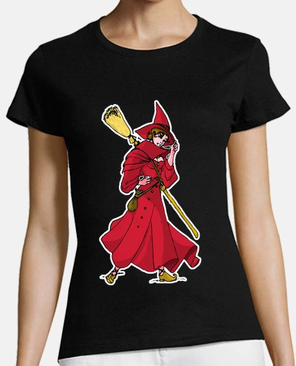 Tee-shirt wicca rouge,  tee shirt  magie