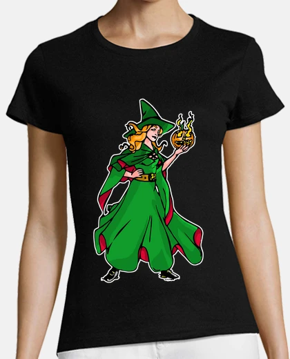 Tee-shirt wicca sorcière verte