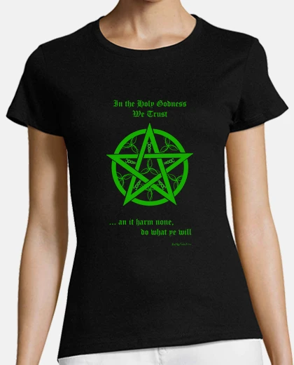 T-shirt Wiccan Green Black