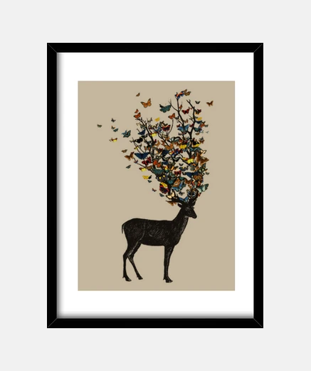 Framed wild nature print