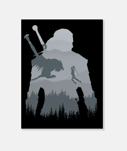 Wall wild silhouette