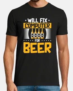 Will Fix Computer for Beer Tech Support Programmer