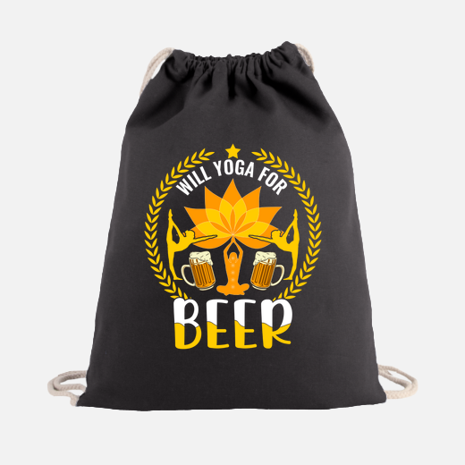 will yoga for beer drawstring 