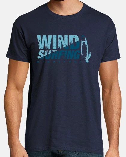 T-shirt windsurf blu