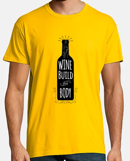 Camiseta Wine Build This Body - Chico
