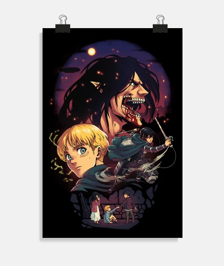 Poster wings freedom attack on titans
