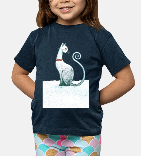 Kids winter cat