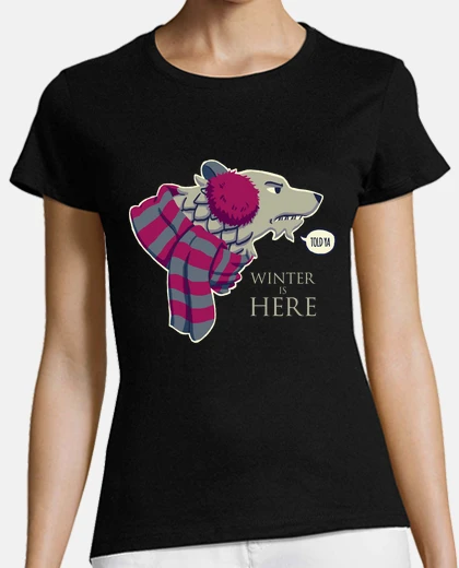 Playera Winter Is Here Lobo Stark Camiseta
