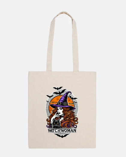 Bag witch cat bat
