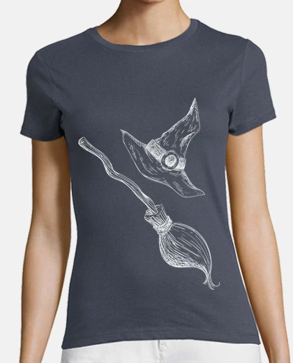 Playera Witch hat & broom