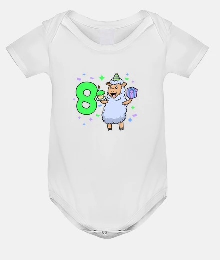 Kids With a sheep   girl birthday 8 years ol