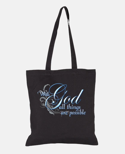 Sac with God all things are possible, Jésus
