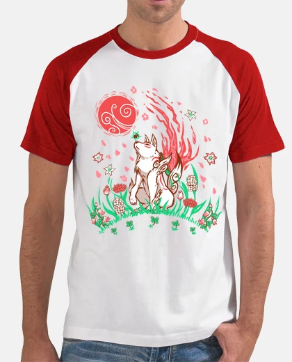 Camiseta wolf blossom breeze - camiseta de béisbol para hombre
