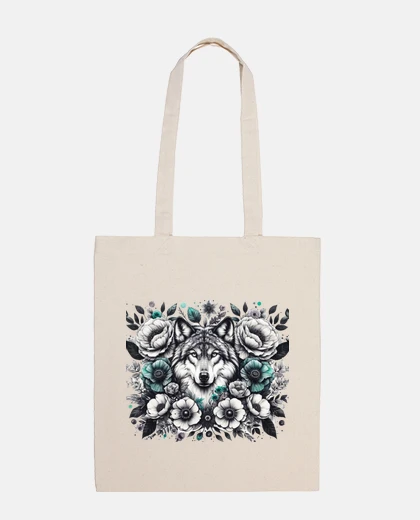 Bag wolf fashion cottagecore boho chic handbag student practical tote