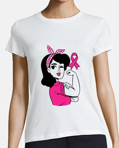 T-shirt woman power breast cancer