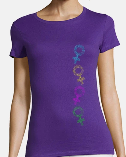 T-shirt woman symbol