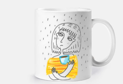 woman 16 rain