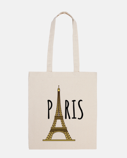 woman bag tote bag, visit paris and the eiffel tower. paris is a party, paris at night, all