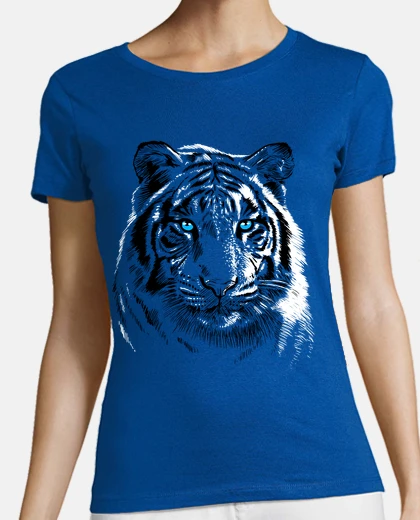 T-shirt Women, short sleeve, royal blue, premium quality