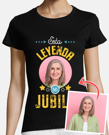 T-shirt women&#39;s t-shirt this legend is retiring with customizable photo