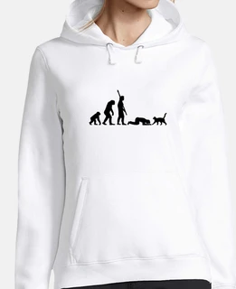 Women, hoodie, white