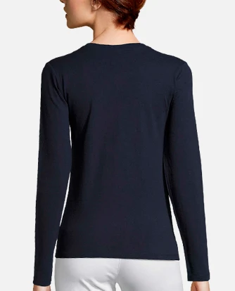 Royal blue long sleeve t shirt womens best sale