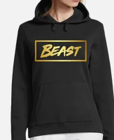 Gold mr 2024 beast hoodie