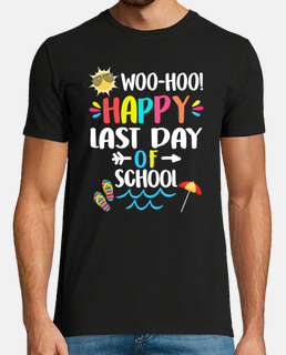 woo hoo feliz último día de escuela camiseta fin de escuela camiseta aprendizaje a distancia 2021 re