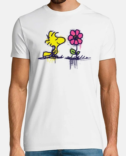 T-shirt Woodstock and Flower Graffiti