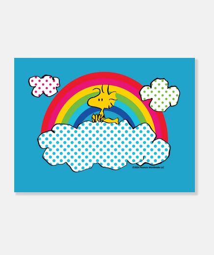 Wall woodstock rainbow