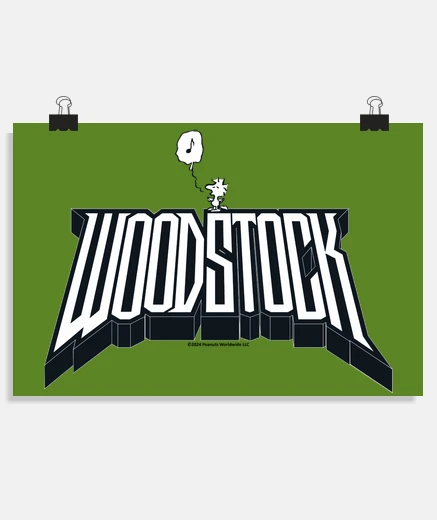 Poster Woodstock ROCK