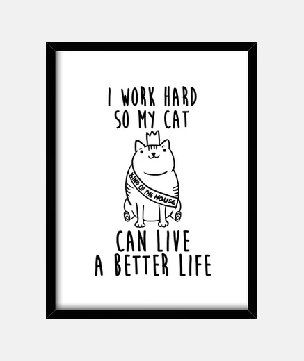 Framed work for my cat