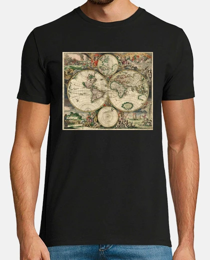 T-shirt World map 1698