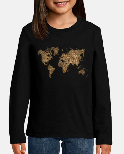 Kids world map paper