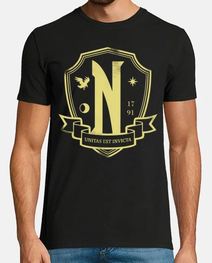 T-shirt worn gold never more