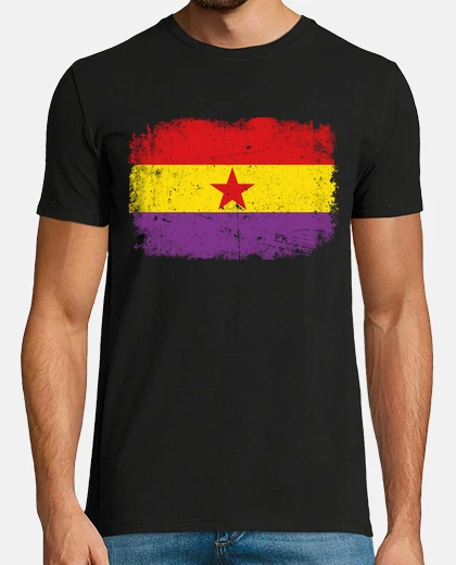 T-shirt worn republican flag