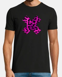 X Cruz Leopardo Fucsia