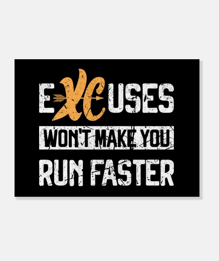 Stampa XC Runner No Excuses Cross Country