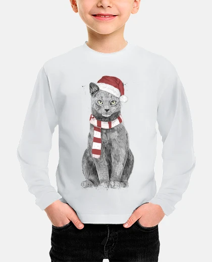 Kids Xmas cat