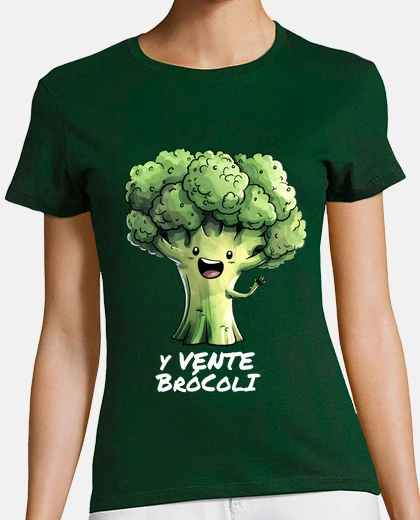 Playera Y vente Brocoli - Fondo Oscuro
