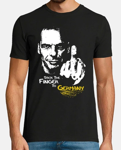 T-shirt Yanis Varoufakis - Stick The Finger To Germany